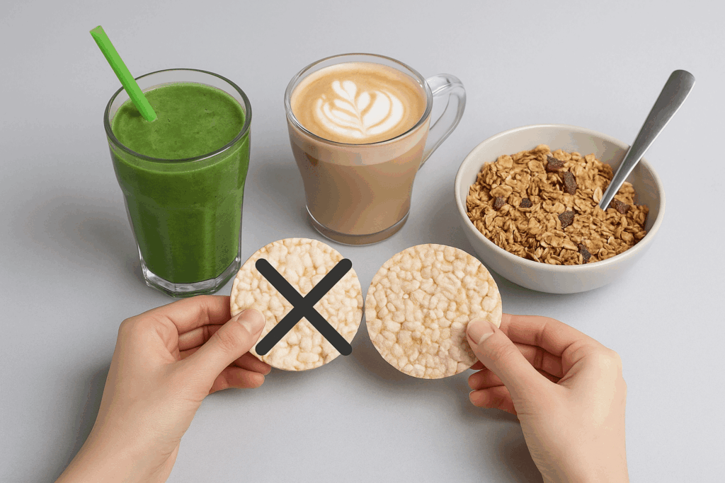 Vermeintlich gesunde Snacks, die den Blutzucker in die Höhe treiben können.