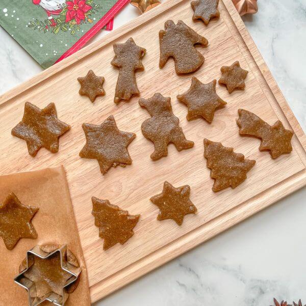 Weihnachtsplätzchen mit Maniokmehl